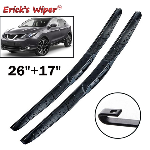 Erick's Wiper LHD Front Wiper Blades For Nissan Qashqai J11 2013 - 2022 Windshield Windscreen Front Window 26