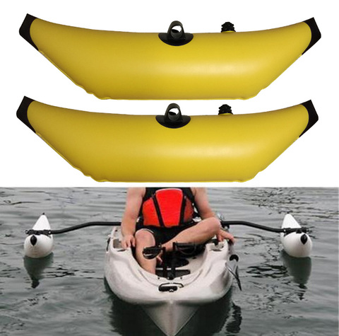 1PCS/2PCS Yellow Inflatable Kayak Canoe Outrigger Stabilizer Water Float Buoy Fishing Boat Standing Stabilizers ► Photo 1/6