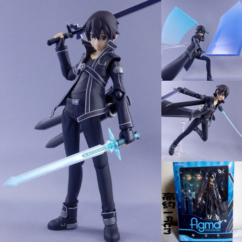 Figma 174 Sword Art Online SAO Kirito Japanese Anime Action Figures Model Toy Birthday Gifts Hot Sell ► Photo 1/6