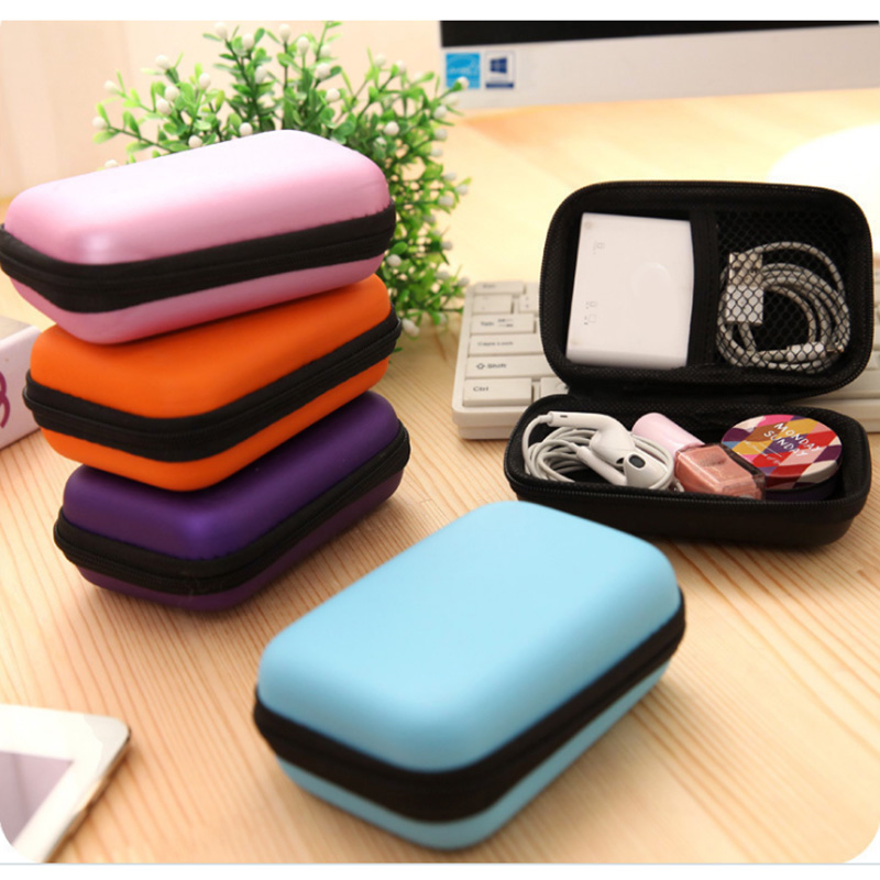 EVA Storage Bag Key Headphone Mobile Data Cable Charger Bag Organizer Case Pouch 