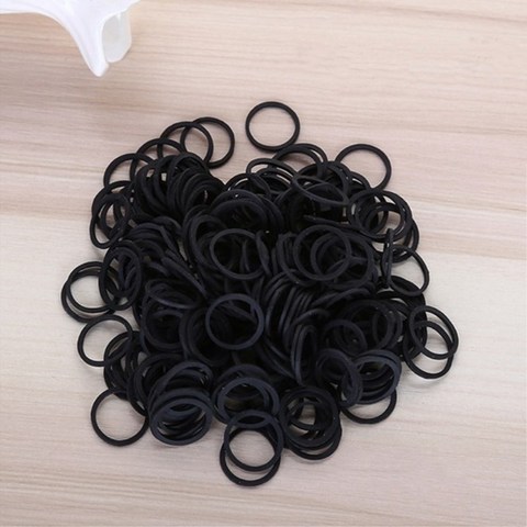 Black Small Rubber Band Hair Band School Office Home Supplies Rubber Bands Stationery ► Photo 1/6