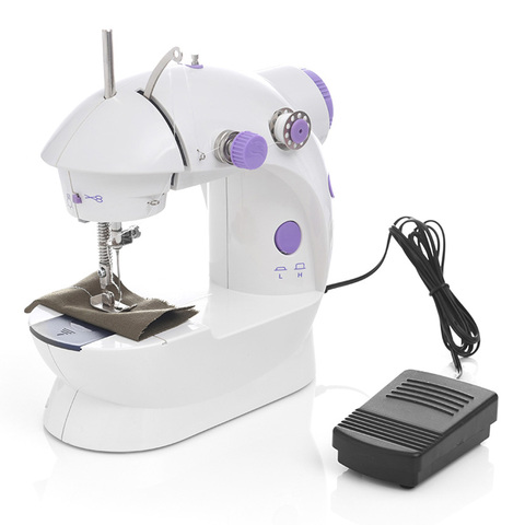 Sewing Machine Household Portable Mini Sew With Foot Pedal Light Double thread Model 202 Easy for New Tailor ► Photo 1/6