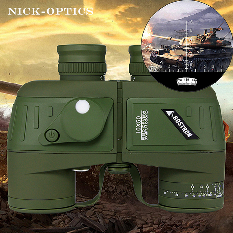 BOSTRON binoculars 7X50/10x50 hd professional military binocular with Digital Compass telescope night vision Eyepiece focus  ► Photo 1/6