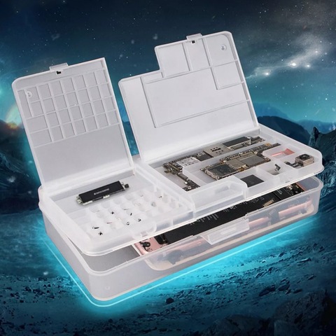 10pcs/lot Mobile Phone Repair Tool Box Storage Box for iPhone Motherboard Component Storage Case Container Outillage ► Photo 1/6