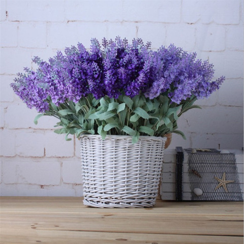 10 Heads Romantic Provence decoration lavender flower silk artificial flowers grain decorative Simulation of aquatic plants ► Photo 1/5