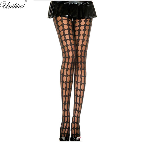 Vintage Women's Tights Sexy Round Holes Fishnet Stockings.Ladies Hollow out Mesh Fishnets Pantyhose Female Club Party Hosiery ► Photo 1/1