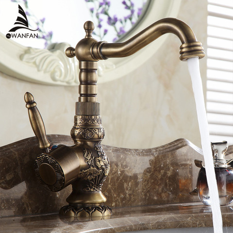 Basin Faucets Antique Brass, Antique Copper Bathroom Basin Taps