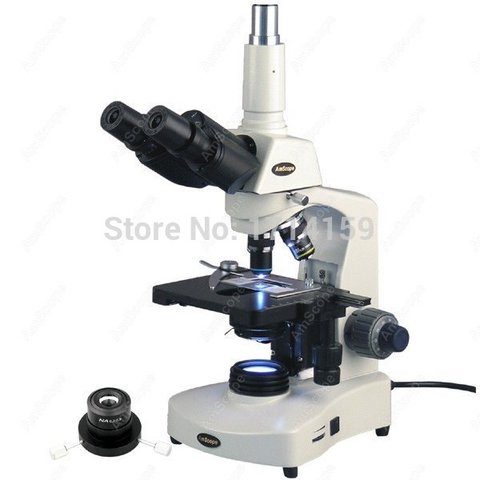 Blood Analysis --AmScope Supplies 40X-2000X 3W LED Trinocular Darkfield and Brightfield Compound Microscope ► Photo 1/1