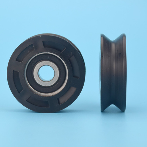10*50*16mm V groove type nylon bearing, pulley package, plastic wear-resistant suspension wheel, POM POM rolling wheel ► Photo 1/6