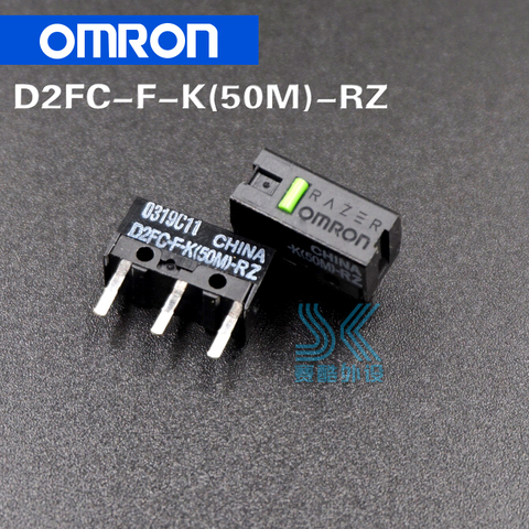 2pcs/lot OMRON Mouse Micro Switch Microswitch D2FC-F-K 50m general D2FC-F-7N 10M 20M 50 millions time lifetime ► Photo 1/6