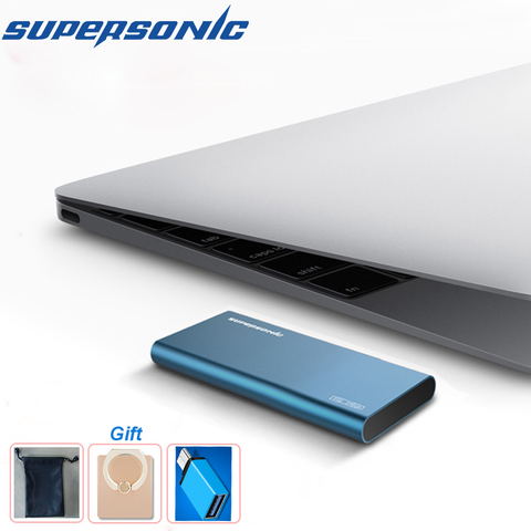 Supersonic P20 Portable Solid State Drive 128GB 256GB 512GB 1TB 2TB Typc-C USB3.0 External SSD for Computer Laptop Android phone ► Photo 1/6
