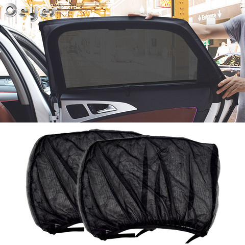 Ceyes 2pcs Car Styling Accessories Sun Shade Auto UV Protect Curtain Side Window Sunshade Mesh Sun Visor Protection Window Films ► Photo 1/6