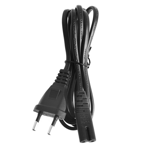 Short C7 To EU European 2-Pin Plug AC Power Cable Lead Cord 1.5M 5Ft Figure 8 ► Photo 1/6