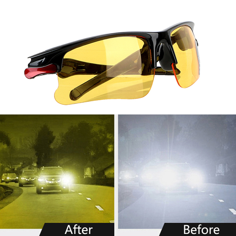 Car Night Vision Glasses Driver Goggles Protective For Ford Focus 2 3 Fiesta Mondeo Kuga Citroen C4 C5 Skoda Octavia Rapid Fabia ► Photo 1/6