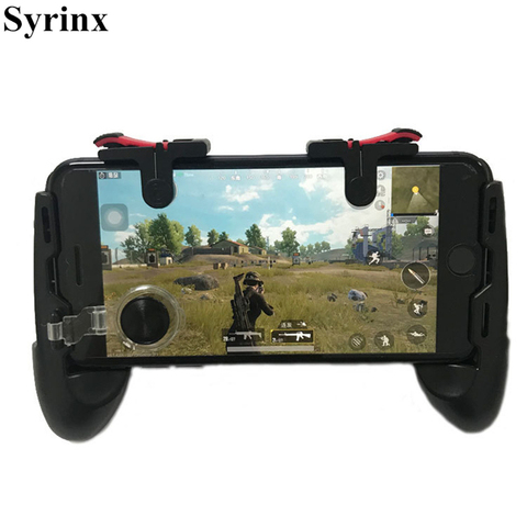For Phone L1R1 Grip with Joystick / Trigger L1r1 Fire Buttons For iPhone 8 Android IOS Mobile Gamepad For Pubg Controller Holder ► Photo 1/6