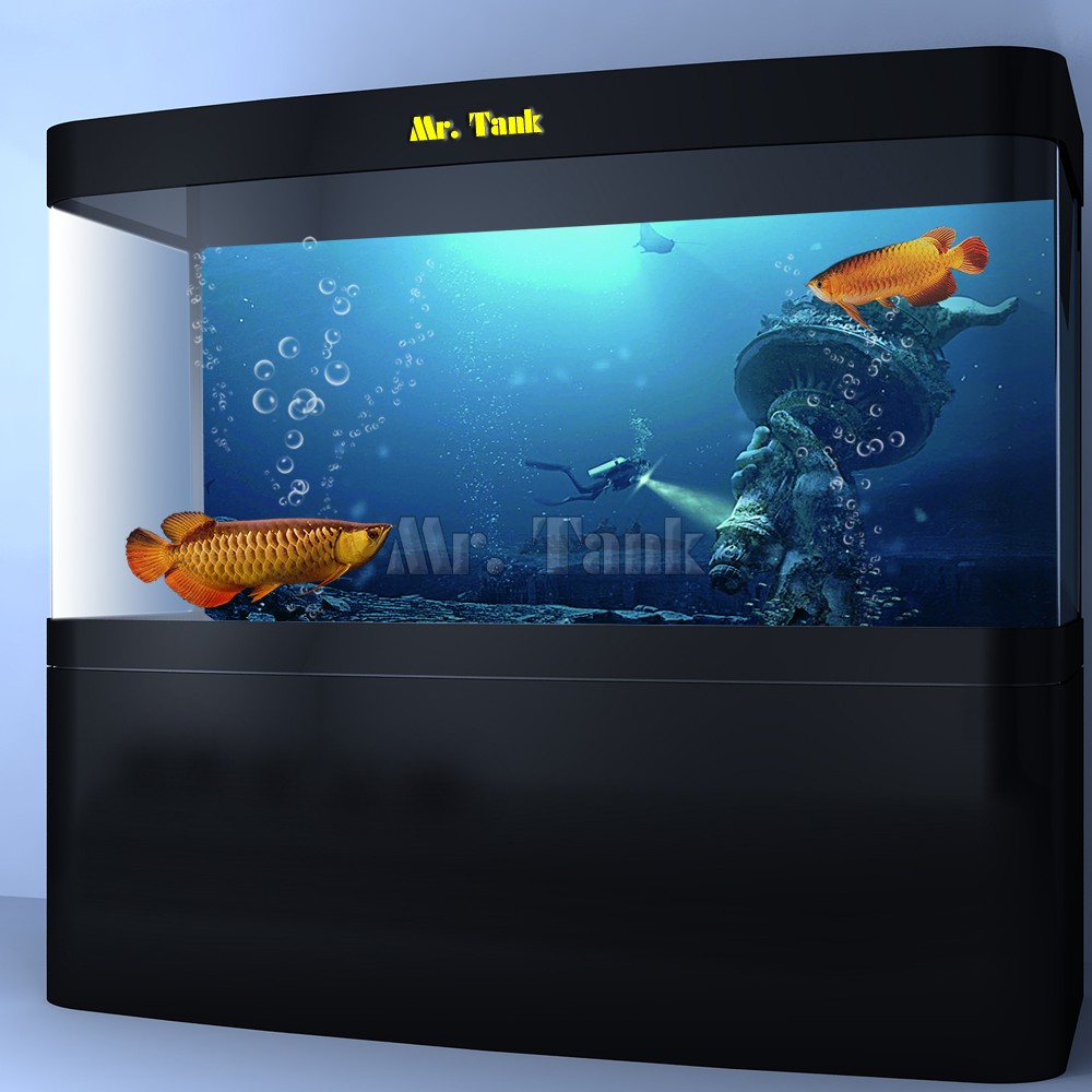 24 60cm Double Sided Aquarium Background Backdrop Fish Tank Reptile Vivarium Marine
