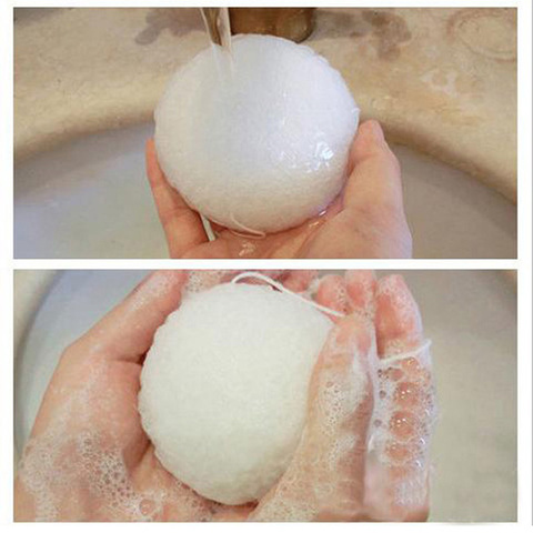Soft Face Cleaning Pad Puff Natural Konjac Konnyaku Make up Sponges Eco-friendly Face Wash Cleansing Sponge Skin Care Cleanser ► Photo 1/6