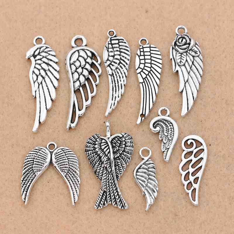 WYSIWYG 10pcs Charms 21x19mm Heart Charms For Jewelry Making DIY Jewelry  Findings Antique Silver Color Alloy Charms Pendant