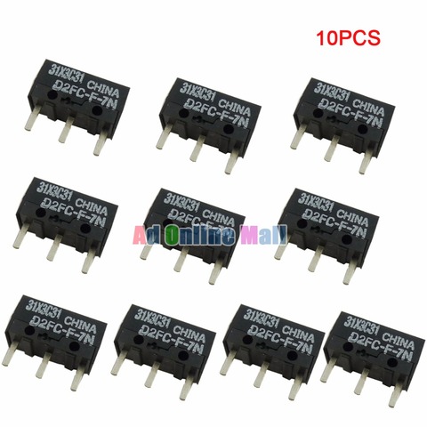 10PCS/LOT New OMRON Mouse Micro Switch D2FC-F-7N Mouse Button Fretting ► Photo 1/4