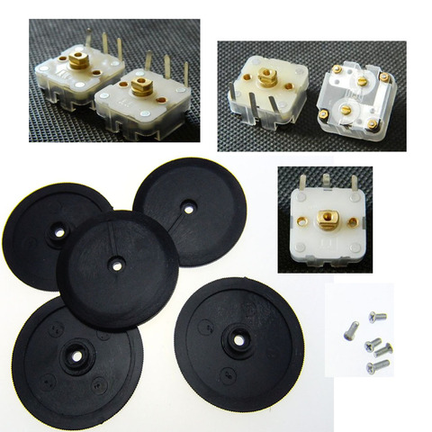 5 Sets Duplex 223p 60pf/140pf 2.1mm Hole Shaft Radio Variable Capacitor +Knob+ Screw s484 ► Photo 1/5