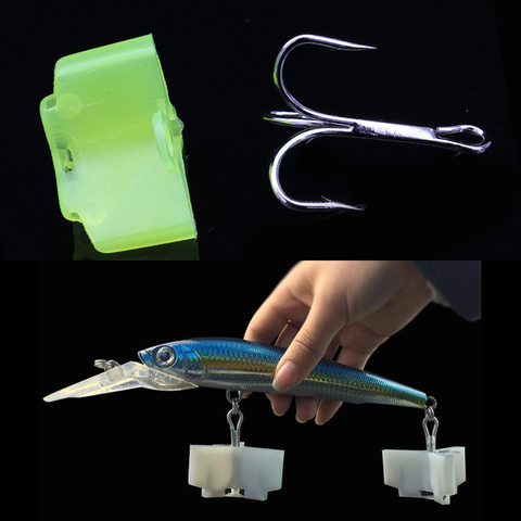 10 PCS/Lot Fishing Hook Protection Case White Green Treble Fishhook Protector 1#-5# Jacket Tackle Accessories ► Photo 1/6