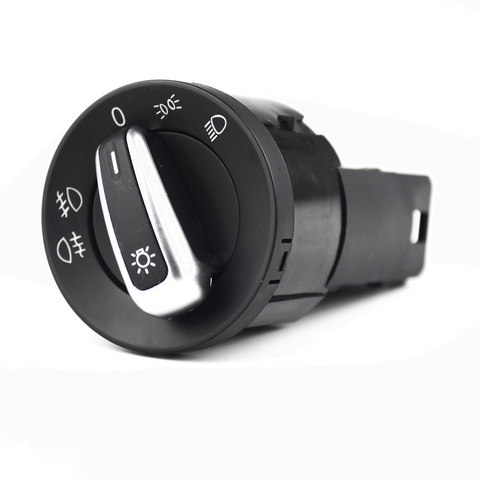 Chrome Headlight Control Switch Fog Light  For VW Jetta Mk4 Bora Passat B5 Beetle 3BD 941 531 A 3BD941531 ► Photo 1/5