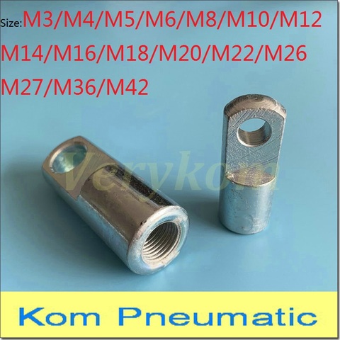 F- M4 M5 M6 M8 M10 M12 M15 M20 I Joint Female Pneumatic Cylinder Mounting Knuckle Rod Piston Clevis F-M5X080I F-M10X125I M8*1.25 ► Photo 1/6