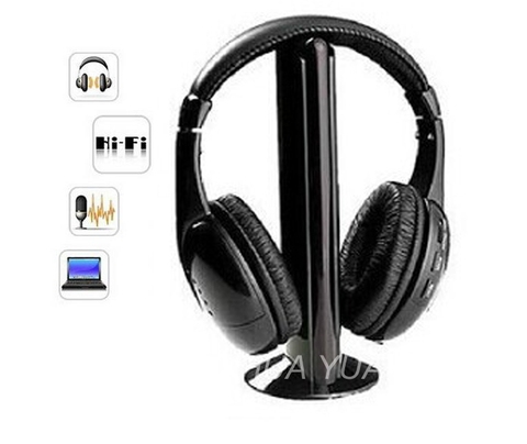 5 IN 1 HIFI wireless headphones TV/Computer FM radio earphones high quality headsets with microphone wireless receiver EPH2001 ► Photo 1/4