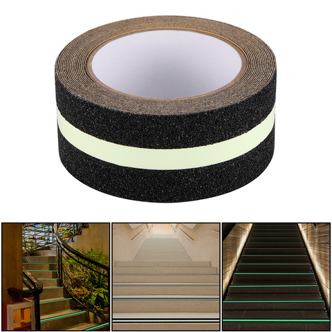 5M PVC Glowing Anti Skid Non-Slip Safety Tape Self Adhesive Tread Stair Floor