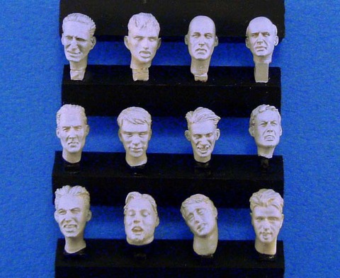 1/35 Resin Figure Model Kits  Heads set  Unassembled unpainted ► Photo 1/2