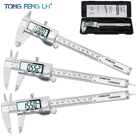 TON09 6-Inch 150mm Stainless Steel Electronic Digital Vernier Caliper Metal Micrometer Measuring ► Photo 1/6