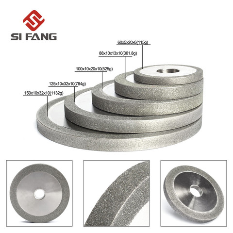 3/4/5/6inch Electroplated Flat Diamond Grinding Wheel For Metal Milling diamond disc sharpening Accessories 100/150/180# ► Photo 1/6