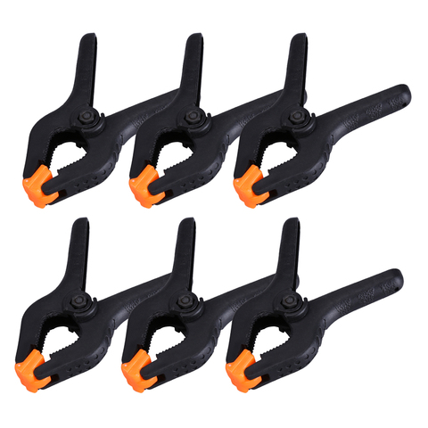 6pcs/lot 3inch Plastic Nylon Adjustable Woodworking Clamps Wood Working Tools Spring Clip Carpentry Clamps Outillage Menuiserie ► Photo 1/6