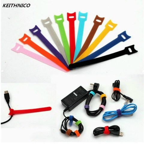 50Pcs 12x150mm Nylon Reusable Cable Ties Wire Organizer Cable Fastener Management Cable Winder for Earphone Usb Mouse 0.5''x6'' ► Photo 1/6