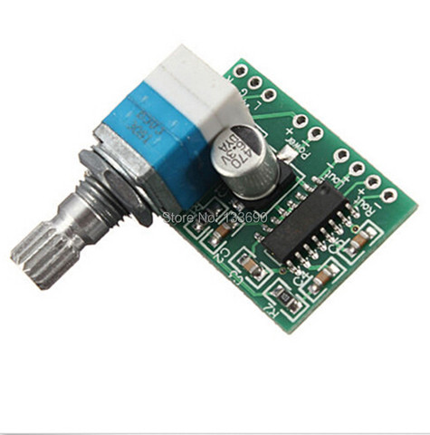 1PCS New Mini PAM8403 5V 2 Channel USB For Audio Amplifier Board 3Wx2W Volume Control ► Photo 1/5
