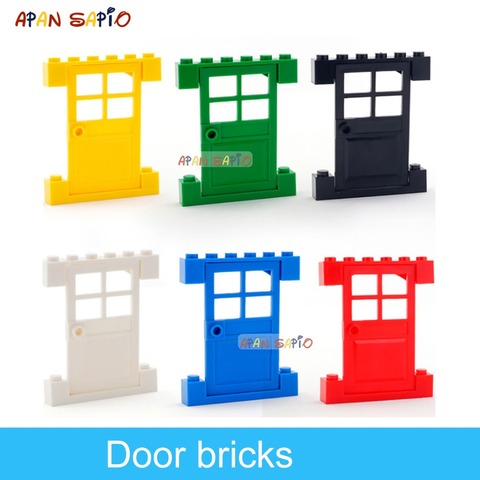 DIY Building Blocks Figures Bricks Door or Window Educational Creative Size Compatible With lego Plastic Toys for Children ► Photo 1/6