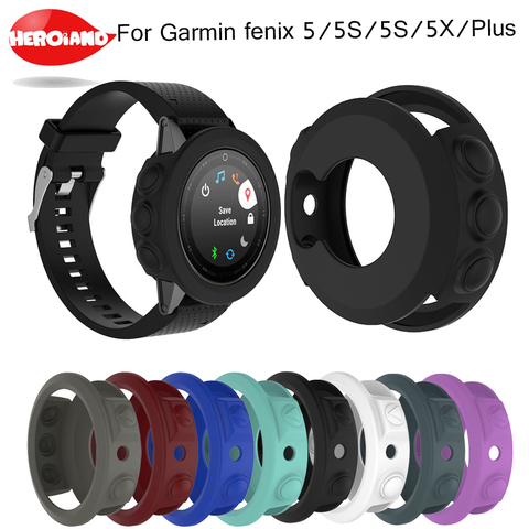 Silicone Protective Case Cover For Garmin fenix 5/5S/5X Wristband Bracelet Protector Shell for Fenix 5x 5s 5 Plus Smart Watch ► Photo 1/6