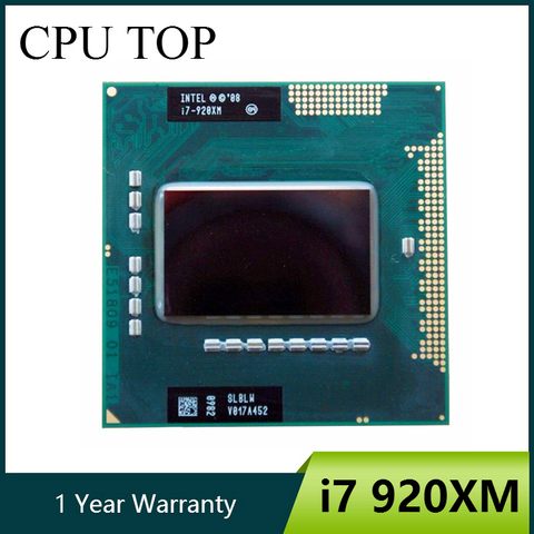 Intel Core i7 920XM Processor Extreme Edition 8M 2.00-3.20 GHz Laptop CPU SLBLW ► Photo 1/2