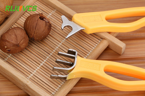 RLJLIVES 2 pcs/set Multi-function Pecan Nut Cracker Plastic+Stainless Steel Walnut Sheller Small Tools Home Kitchen Appliances ► Photo 1/5