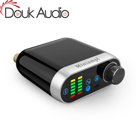 Douk audio HiFi Mini Bluetooth 5.0 HiFi Power Amplifier Class D Tpa3116 Digital Amp USB Sound Card AUX 50W*2 Home audio ► Photo 1/6