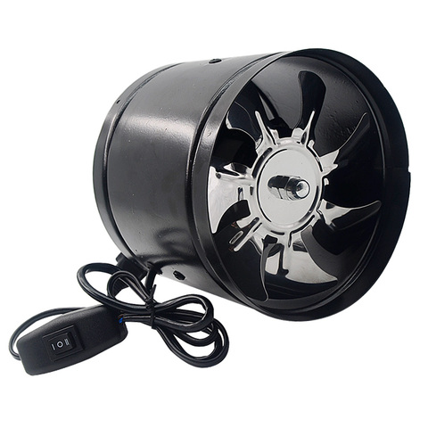 Booster Ventilator Extractor Wall Mounted 7 Inch Exhaust Fan Low Noise Home Bathroom Kitchen Garage Air Vent Ventilation ► Photo 1/1