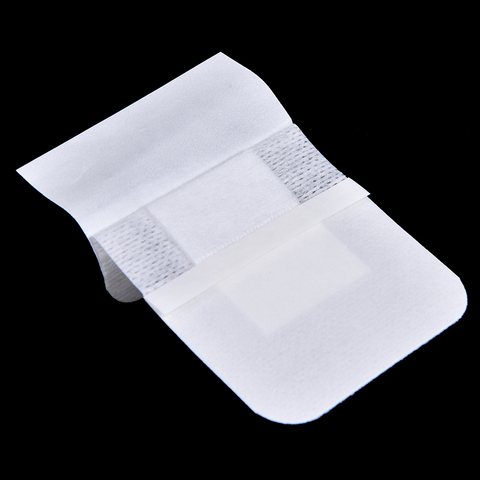 10Pcs 6x7cm Medical Adhesive Hemostasis Plaster Wounds Dressing Band Aid  Bandage 
