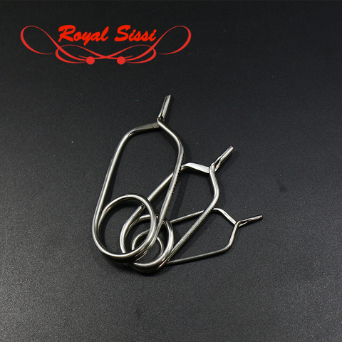 Royal Sissi hot 3optional Sizes English Style Tip Hackle Pliers Feather Clips clamp Rapping Hackle Tools general Fly Tying Tools ► Photo 1/6