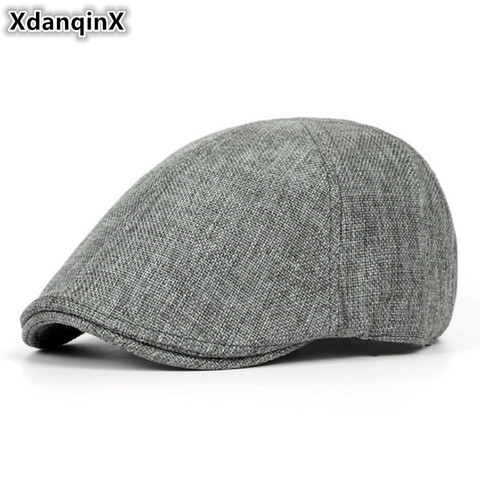 XdanqinX Summer Retro Men's Cap Ultra-thin Breathable Berets For Men Women Elegant Women's Flat Caps Beret Ladies Couple Hat New ► Photo 1/6