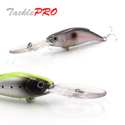 TacklePRO C08 Hot 7.5cm fishing lures 12.4g 9colors deep minnow Fishing Tackle Bait Bass dive 3m quality wobblers crank ► Photo 1/6