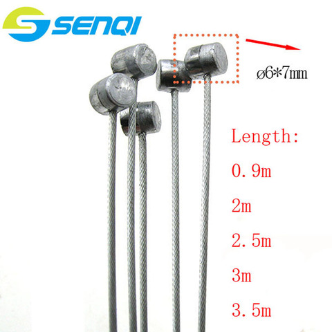 SENQI 1PC MTB Bike Very long Bicycle Brake Line 3m Shift Shifter Gear Brake Cable Sets Core Inner Wire Silver Steel Speed line ► Photo 1/6