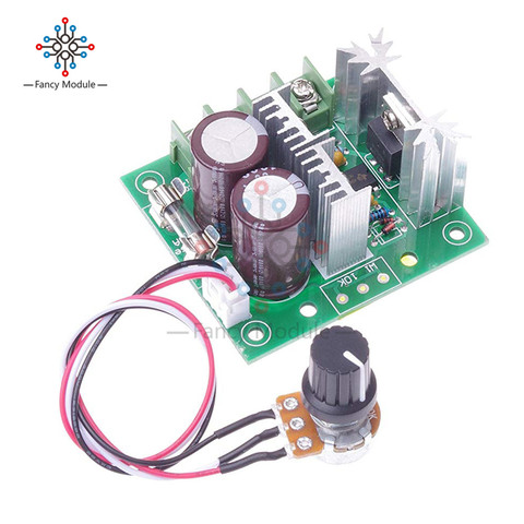 10A Adjustable DC Motor Speed Controller PWM Controller DC 12V-40V 400W 13kHz Adjustable Drive Module 24V 36V with line ► Photo 1/6