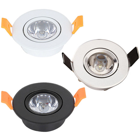 Dimmable 1W 3W LED Spotlights Lighting Mini led Ceiling Downlights Lighting Bulb for Cabinet Counter Showcase AC110V 220V ► Photo 1/6