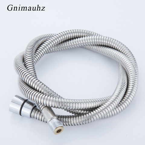 Stainless steel chrome surface pull out shower pipe,bath basin kitchen drain faucet special hose ► Photo 1/6
