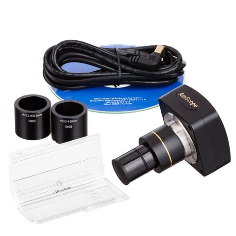 AmScope MU500-CK 5MP USB Microscope Camera + Software + Calibration Kit ► Photo 1/6